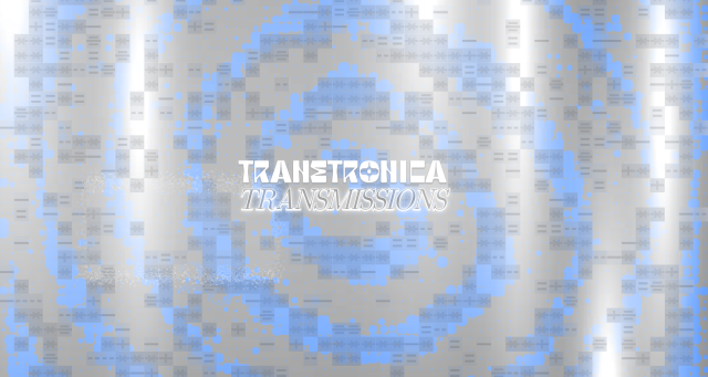 The Transtronica logo and the title Transmissions appear on a gray background with a blue swirl., &copy; Transtronica