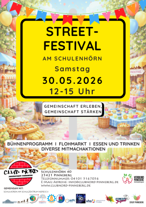 Plakat Streetfestival 2026, &copy; Club Nord Pinneberg