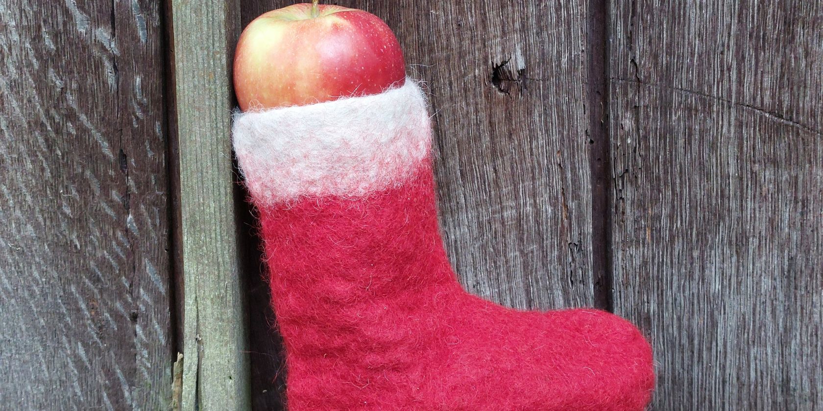 Nikolausstiefel-Apfel, © felto - Filzwelt gGmbH