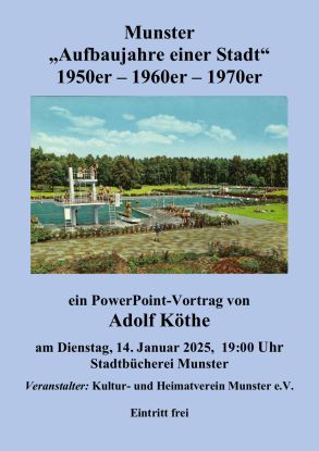 2025 01 14 Plakat Aufbaujahre für KuHV, © Adolf Köthe