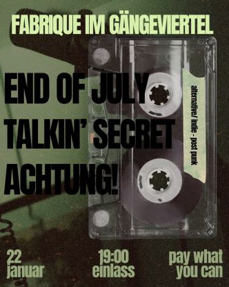 Flyer 22.01.2026, &copy; End of July