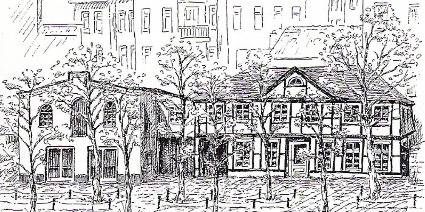 SerrahnEINS Strichzeichnung, &copy; KulturForum Serrahn e.V.