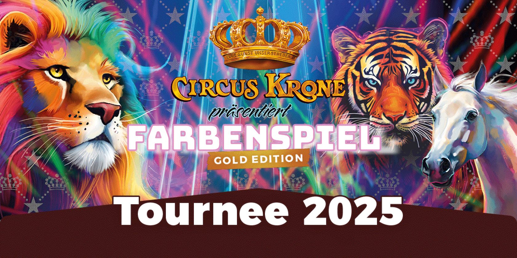 CIRCUS KRONE pr&auml;sentiert FARBENSPIEL - Gold Edition, &copy; links im Bild