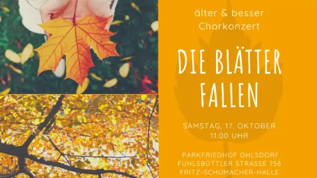 Bild zum Event <Die Bl&auml;tter fallen>, &copy; &auml;lter & besser e.V.