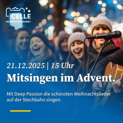 Mitsingen im Advent mit Deep Passion, &copy; stadt celle