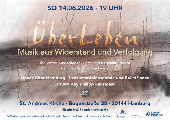 &Uuml;berleben Chorkonzert Neuer Chor Hamburg 2026Juni14, &copy; NCHH Neuer Chor Hamburg