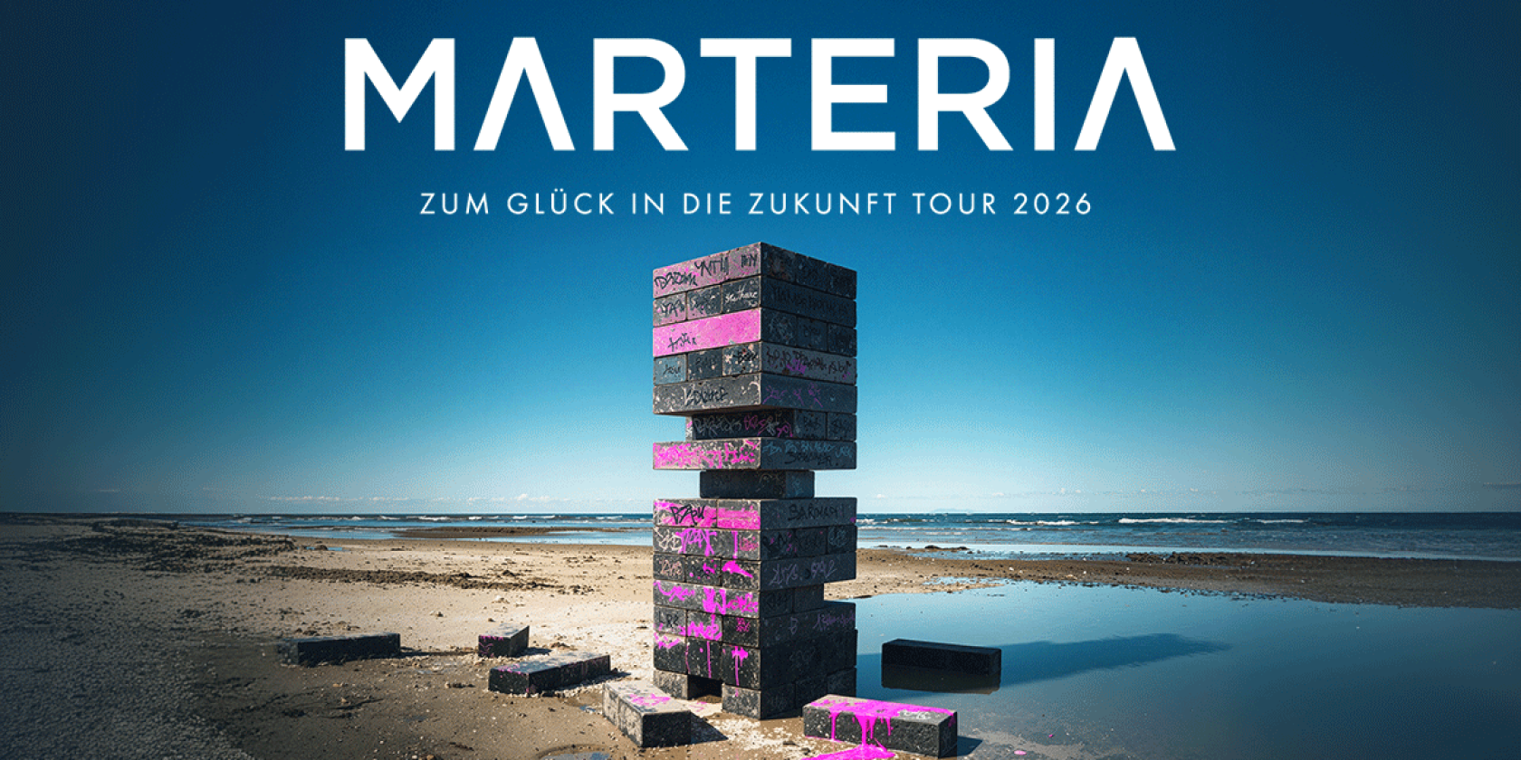 MARTERIA - Zum Gl&uuml;ck in die Zukunft Tour 2026, &copy; links im Bild