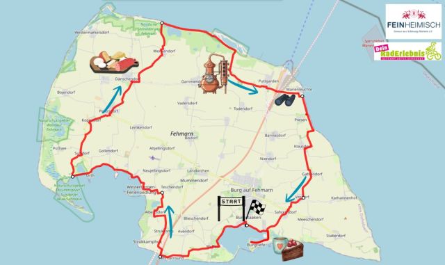 Radtour-Route auf Fehmarn, &copy; Frank Sch&ouml;ngart, Dein Raderlebnis
