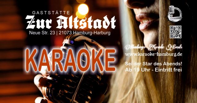 Flyer Karaoke Gastst&auml;tte zur Altstadt 2026, &copy; Hamburger Karaoke Events