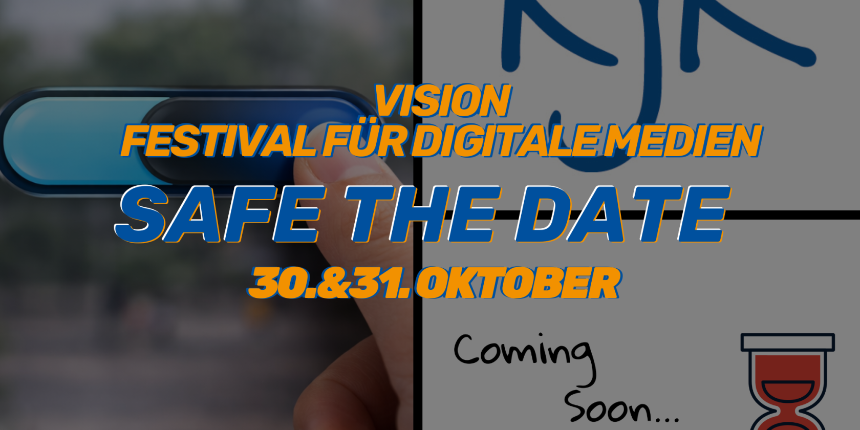 Safe The Date! Vision &ndash; Festival f&uuml;r Digitale Medien vom Kreisjugendring Stormarn e.V. am 30.&31.Oktober., &copy; KJR Stormarn
