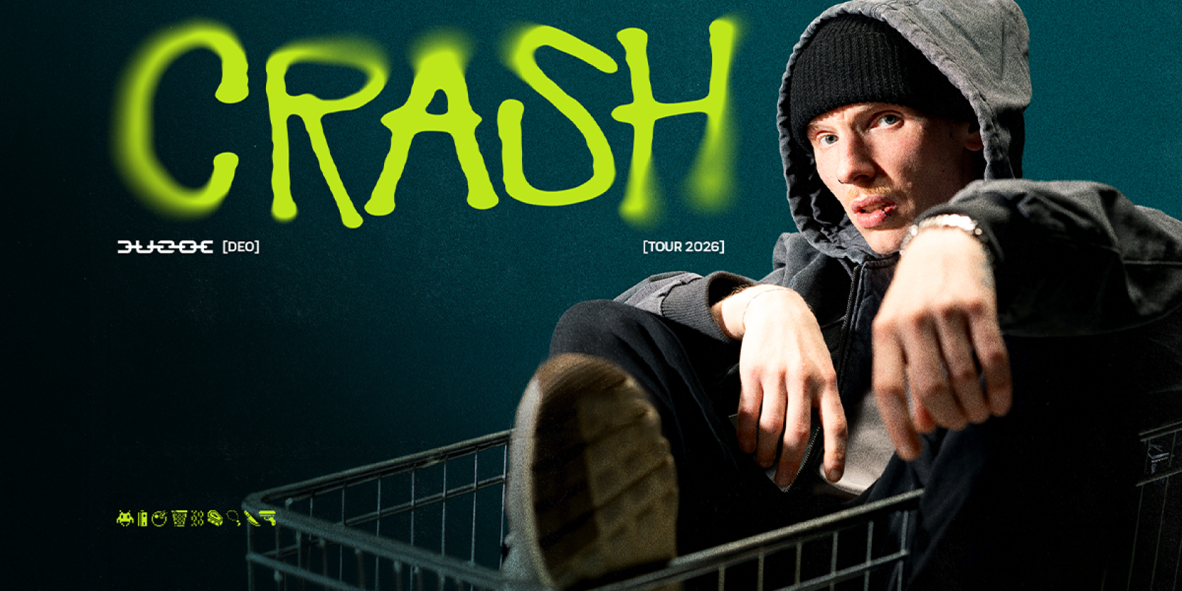 Duzoe - Crash Tour 2026, &copy; links im Bild