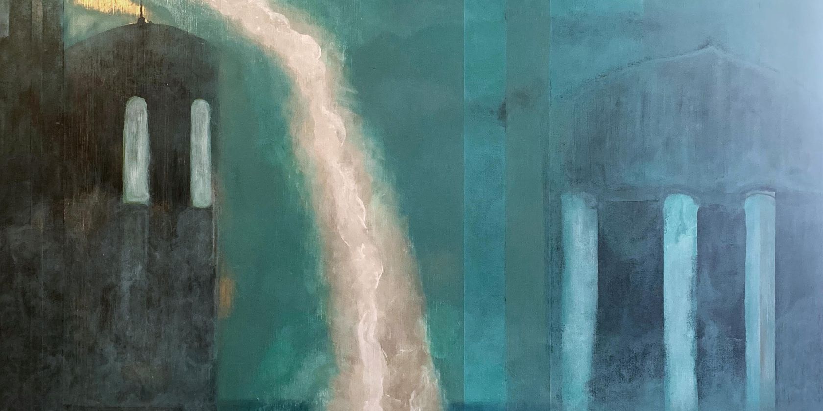 CAMOUFLAGE Ausstellung, Susanne Scheffczyk, Nebel, 120x100cm, &copy; Susanne Scheffczyk