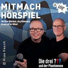 Mitmachhörspiel - Die drei ??? und der Phantomsee, © links im Bild