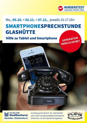 Smartphonesprechstunde NGla Plakat 10 - 12.26, &copy; Stadt Norderstedt