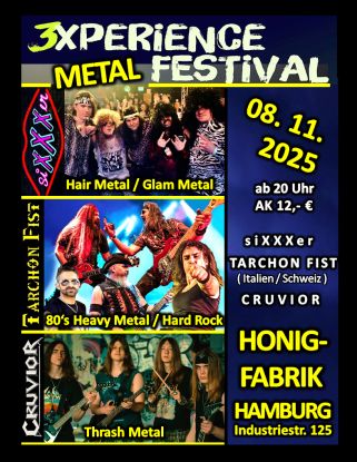 3Xperience Metal Festival, © Sebastian Bockisch, siXXXer, TARCHON FIST, CRUVIOR