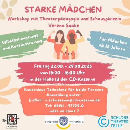 Workshop Starke Mädchen - Workshop mit Theaterpädagogin und Schauspielerin Verena Saake, Quelle: Reservix
