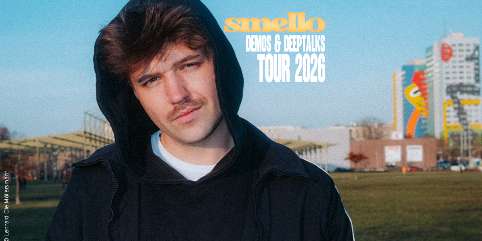 smello - demos & deeptalks tour 2026, &copy; links im Bild