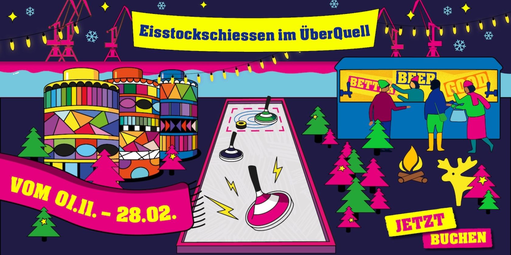 &Uuml;berQuell Eisstockschie&szlig;en, &copy; &Uuml;berQuell GmbH