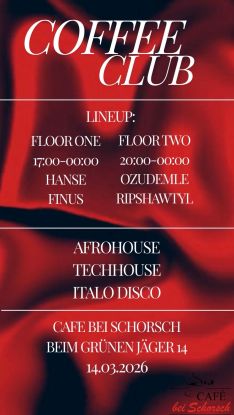 CoffeeClub Cover, &copy; Hannes Writh