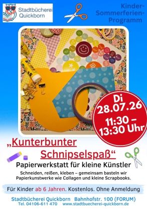 ksp-2026-kunterbunter-schnipselspass, &copy; Stadtb&uuml;cherei Quickborn