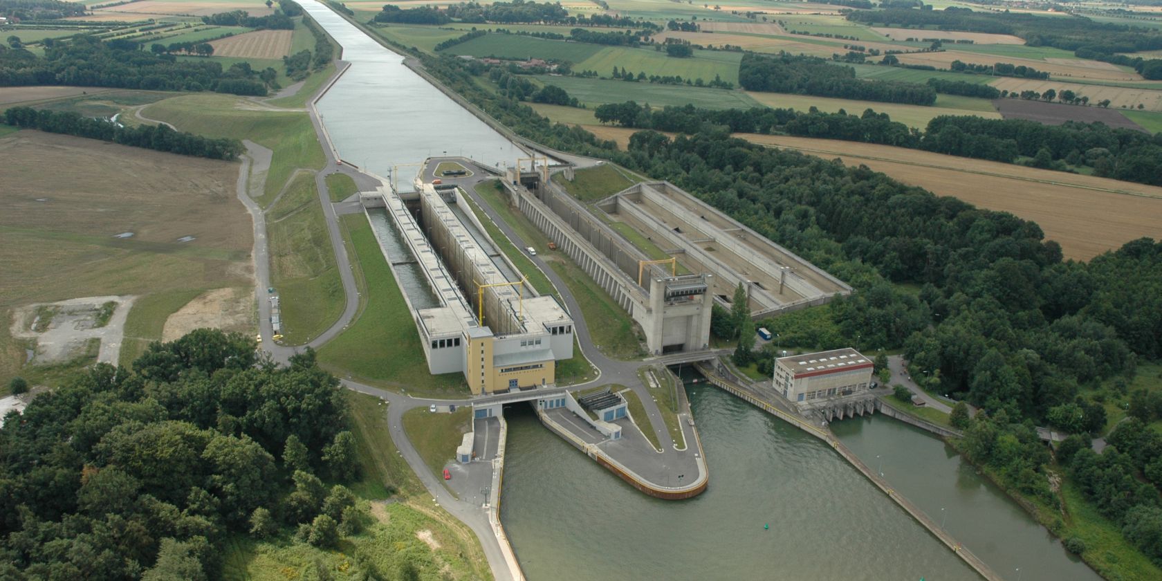schleusengruppe-ue-luftbild_2, © WSA Uelzen