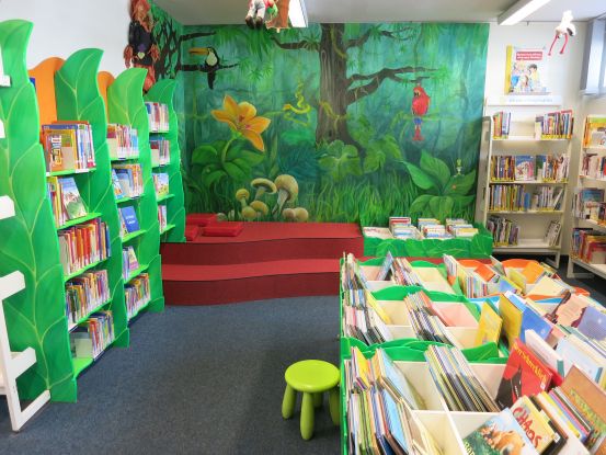 Der Kinderbereich in der Bücherhalle Fuhlsbüttel, © Bücherhallen Hamburg