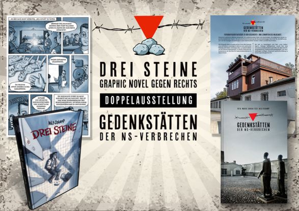 Doppelausstellung: Drei Steine (Graphic Novel gegen Rechts) + Gedenkst&auml;tten der NS-Verbrechen, &copy; Nils Oskamp