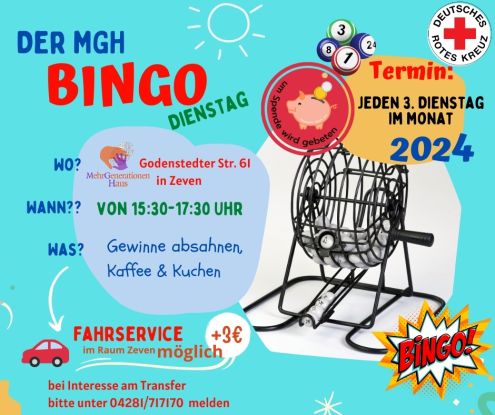 Bingo-Nachmittag, © Familienzentrum Zeven