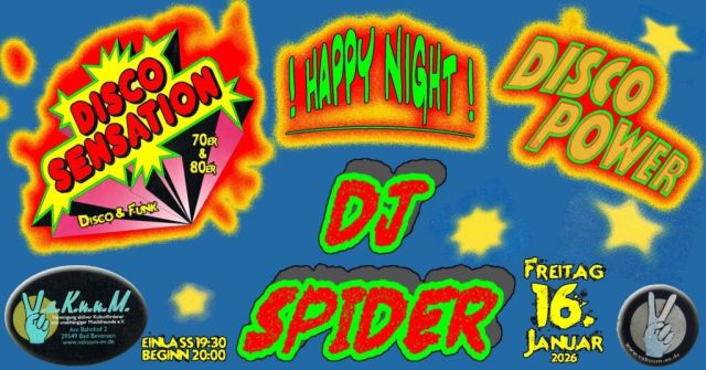 HAPPY NIGHT mit DJ SPIDER, &copy; arteRalfo